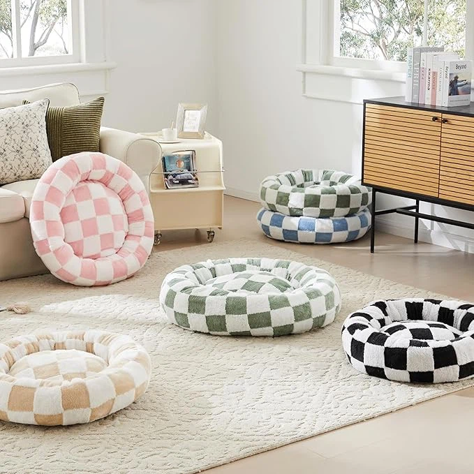 Retro Round Pet Calming Bed – OEM Available high quality