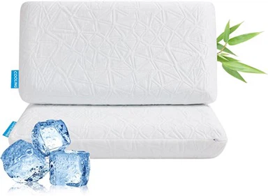 Queen Size Σετ με 2 Μαξιλάρια Cooling Memory Foam για ύπνο